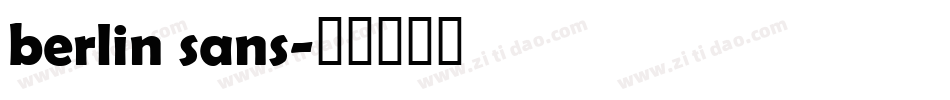 berlin sans字体转换